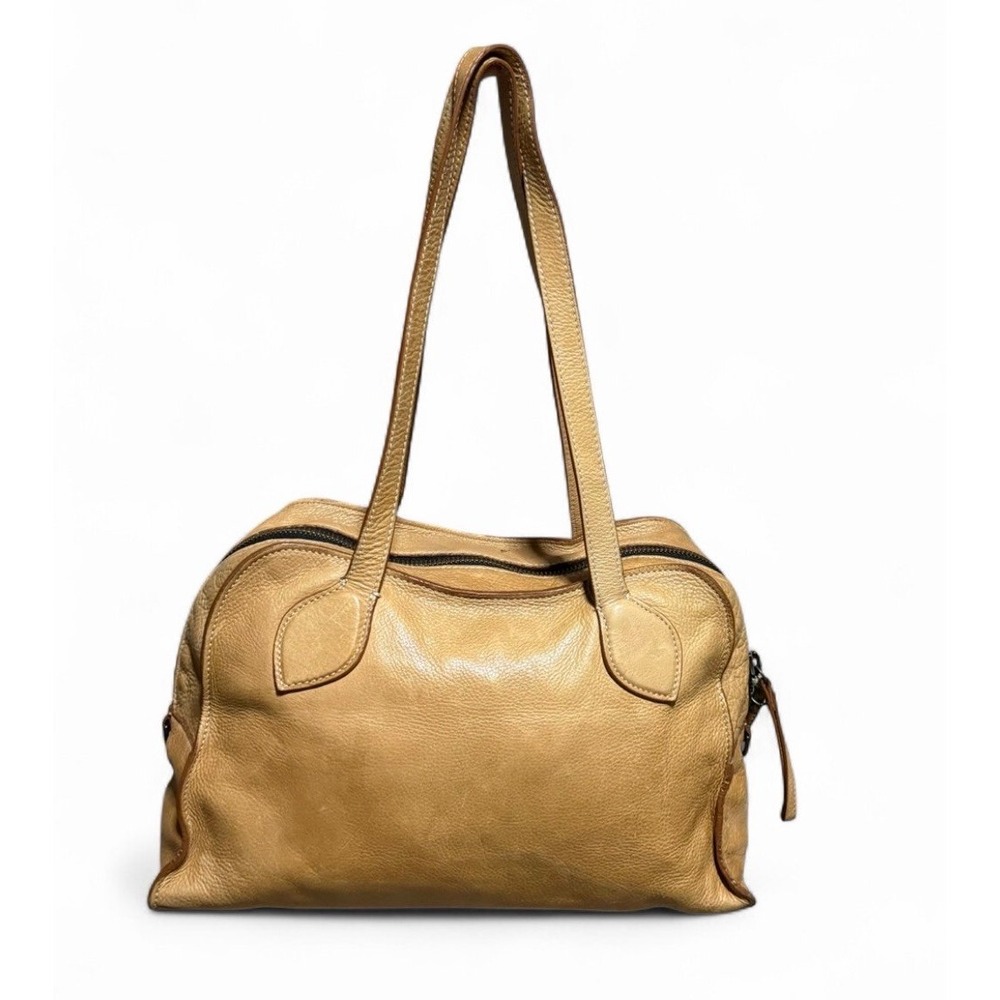 Parker Thatch Medium Jack Tan Leather Shoulder Bag Satchel Tote Handbag